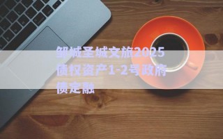 鄒城圣城文旅2025債權(quán)資產(chǎn)1-2號(hào)政府債定融 鄒城圣城文旅2025債權(quán)資產(chǎn)1-2號(hào)政府債定融