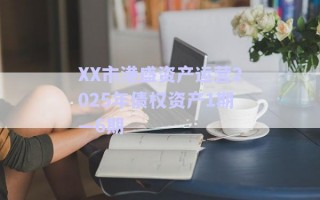 XX市港盛資產(chǎn)運(yùn)營(yíng)2025年債權(quán)資產(chǎn)1期—6期 XX市港盛資產(chǎn)運(yùn)營(yíng)2025年債權(quán)資產(chǎn)1期—6期